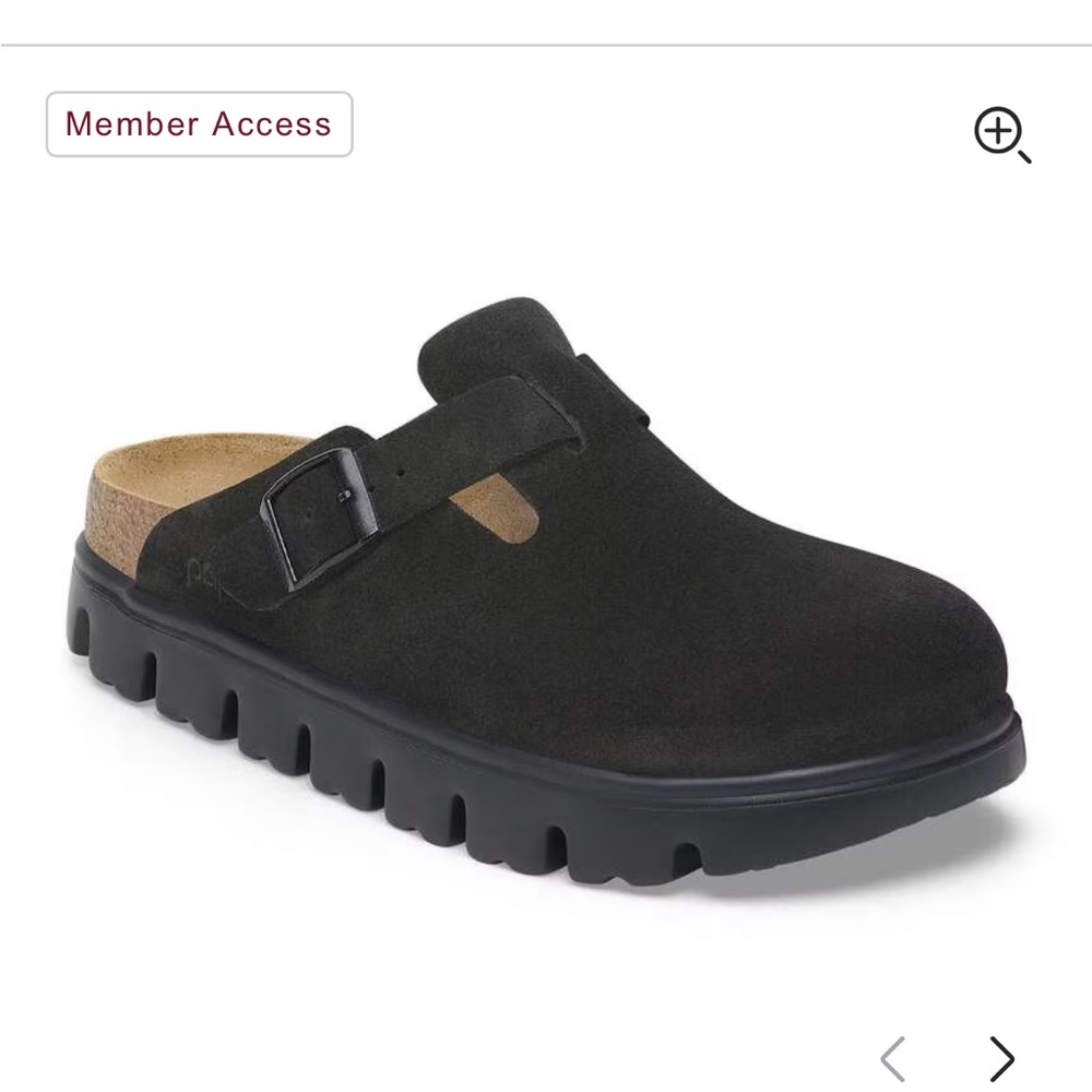 Birkenstock Black Suede Mules